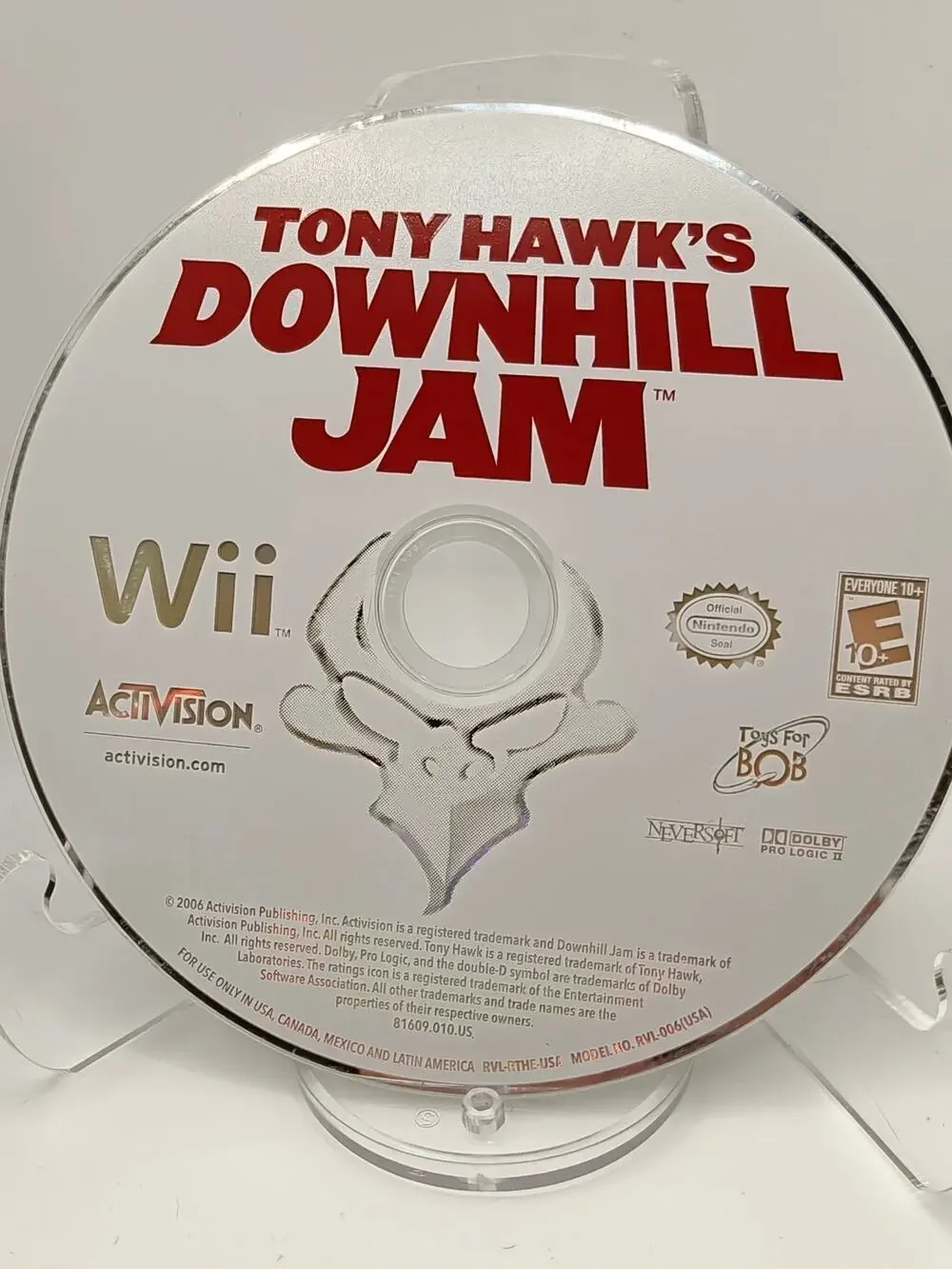 Tony Hawk's Downhill Jam Nintendo Wii Disc Only